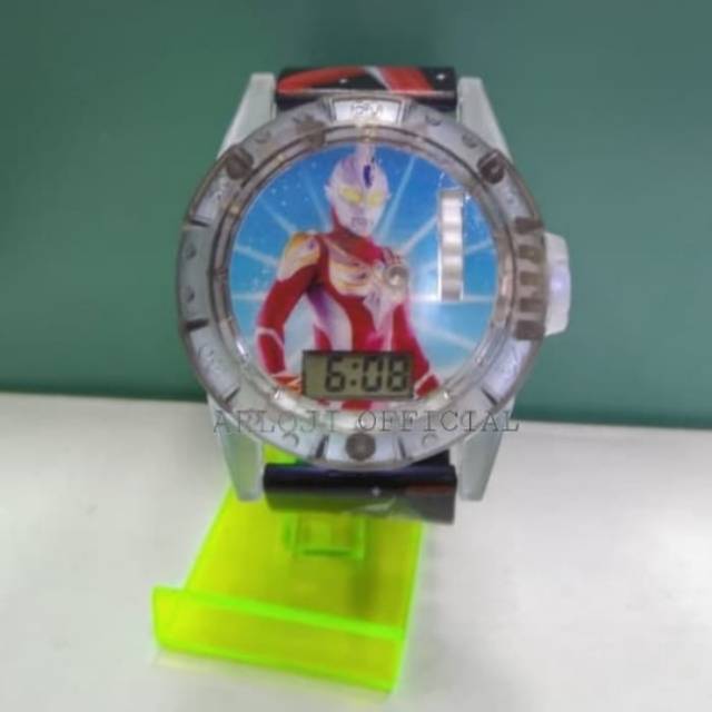 JAM TANGAN ULTRAMAN LED PROYEKTOR GROSIR TERMURAH