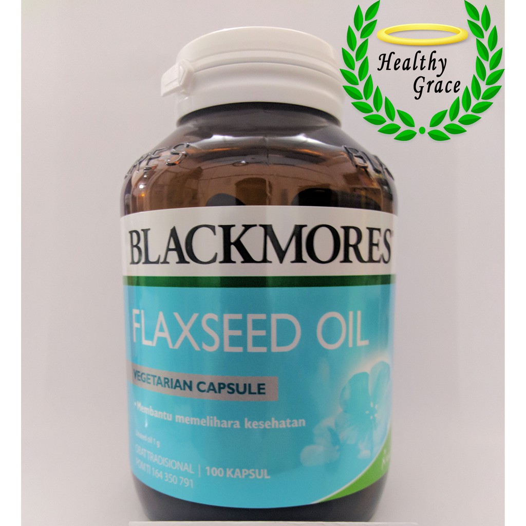 Blackmores Flaxseed Oil isi 100 kapsul sumber lemak vegetarian omega3 6 dan 9