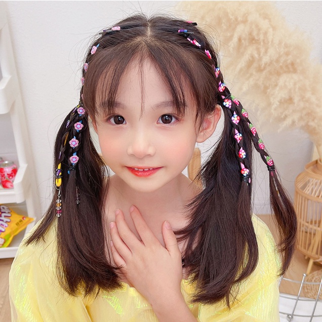 Ikat Rambut Korea Anak Perempuan Motif Lebah Aksen Panjang Melilit Aksesoris Hiasan Wanita bahan import AK163