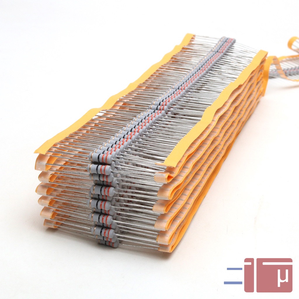 x10 Resistor 33R 33 Ohm 1W Metal Oxide 5% Taiwan Kaki Tembaga