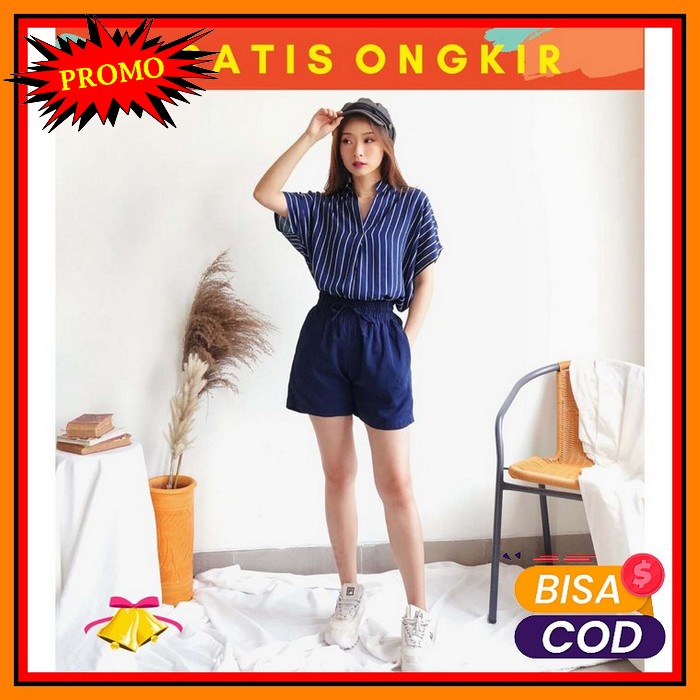 Baju Setelan Wanita Dewasa Import Kekinian Terbaru 2020 Set Tunik TG618 Cottonbells Casual Jumpsui