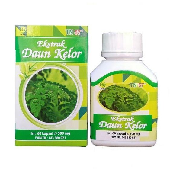 Ekstrak Daun Kelor Toga Nusantara BPOM Isi 60 Kapsul - Kapsul Kelor TN 57