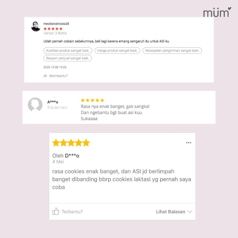 Mummum Pelancar ASI Booster Lactation Cookies - Chocolate Chips  &amp; Sea Salt