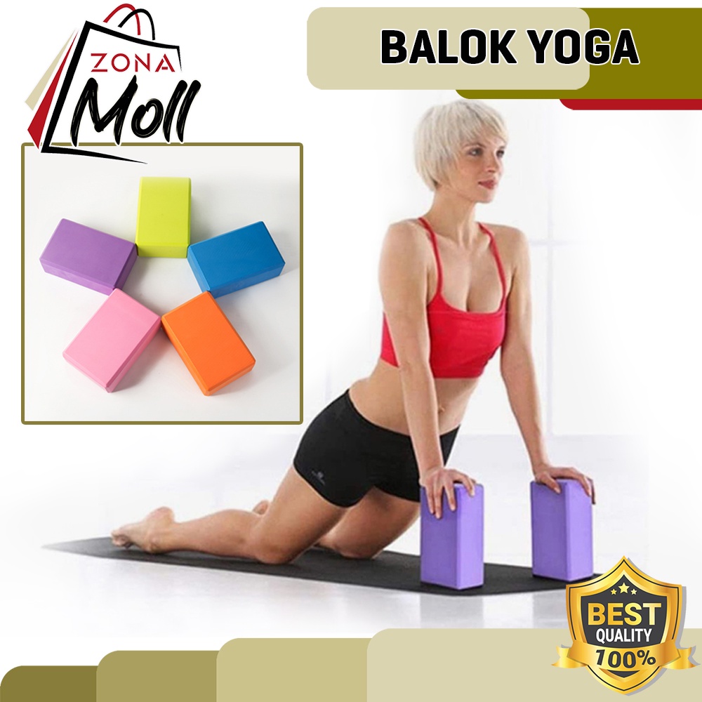 BALOK YOGA YOGA BLOCK BRICK YOGA ALAT PERLENGKAPAN SENAM LANTAI
