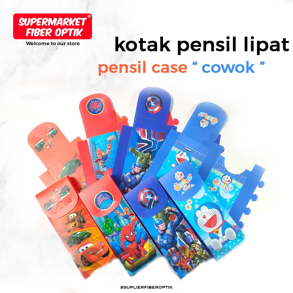 

NEWSALE" Terlaris Kotak Pensil Lipat Anak Rakit Kotak Pensil Lipat Karakter Tempat Alat Tulis Sekola