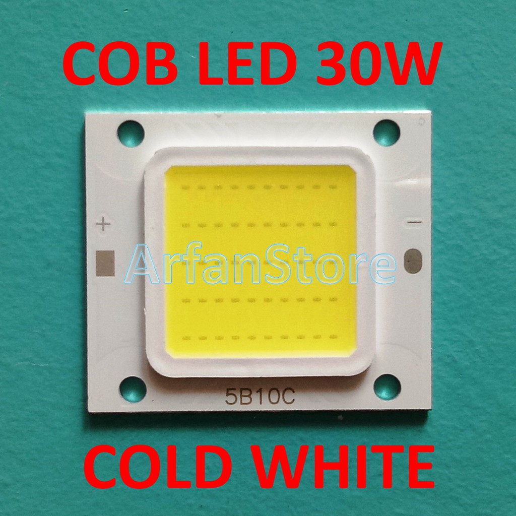 Promo COB LED 30W HPL Cold White High Power Chip Putih Super Terang