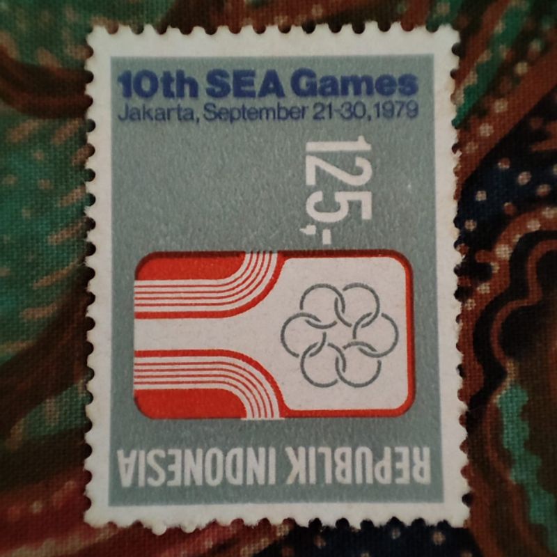 Perangko Kuno  Indonesia edisi 10 th SEA Games