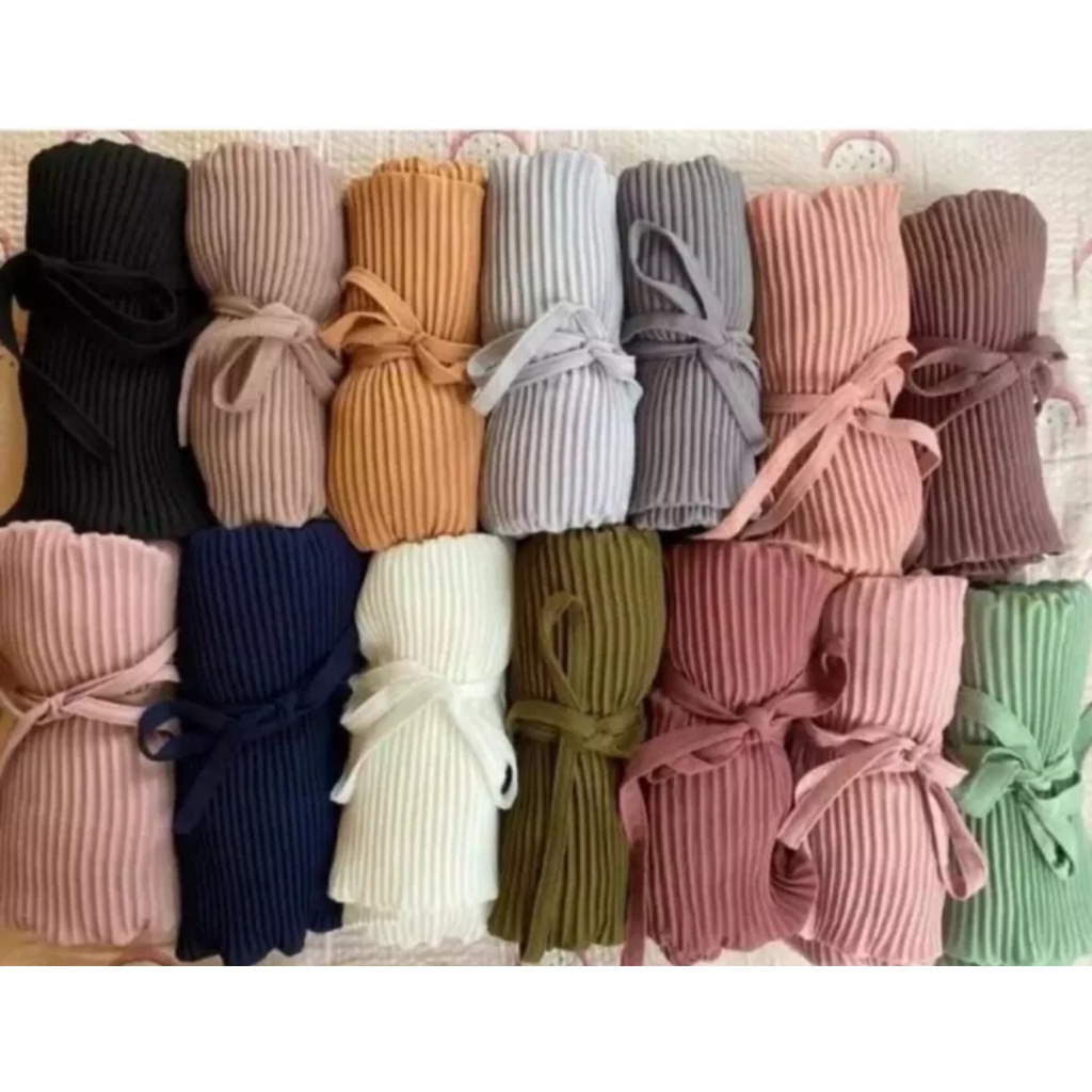 Hijab instan prisket tali kepang ulir/ Bergo Pet Plisket Tali Tambang/ Jersey Terbaru // Bergo plisk