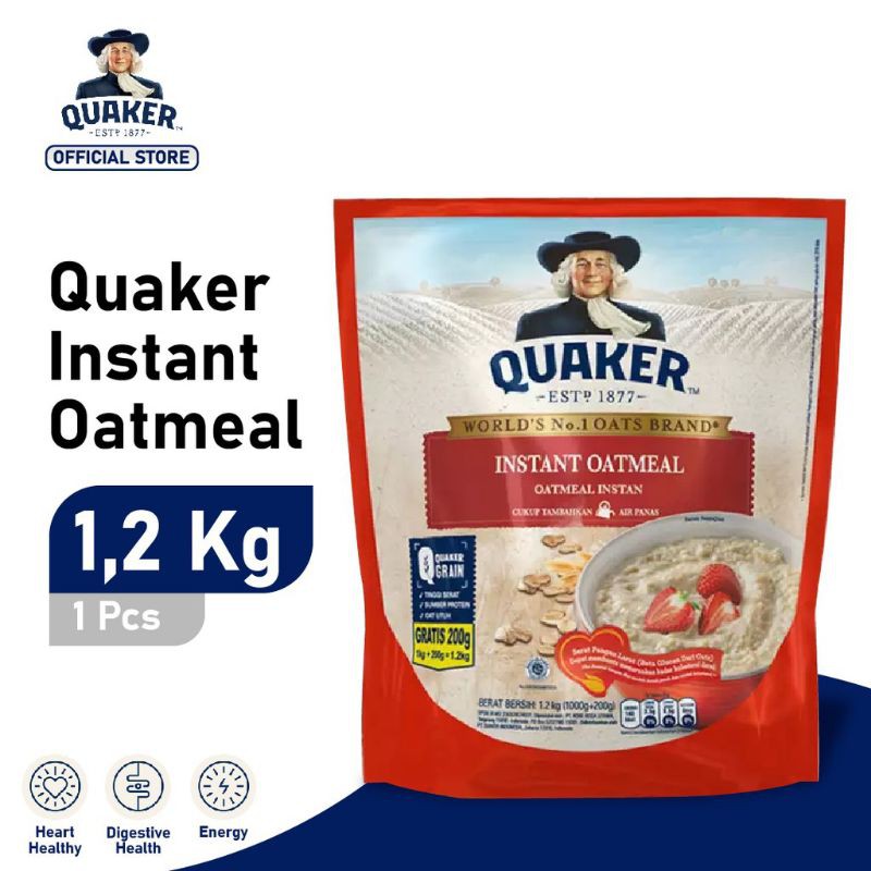 

Quaker Instant Oatmeal 1200 gr sereal oat gandum