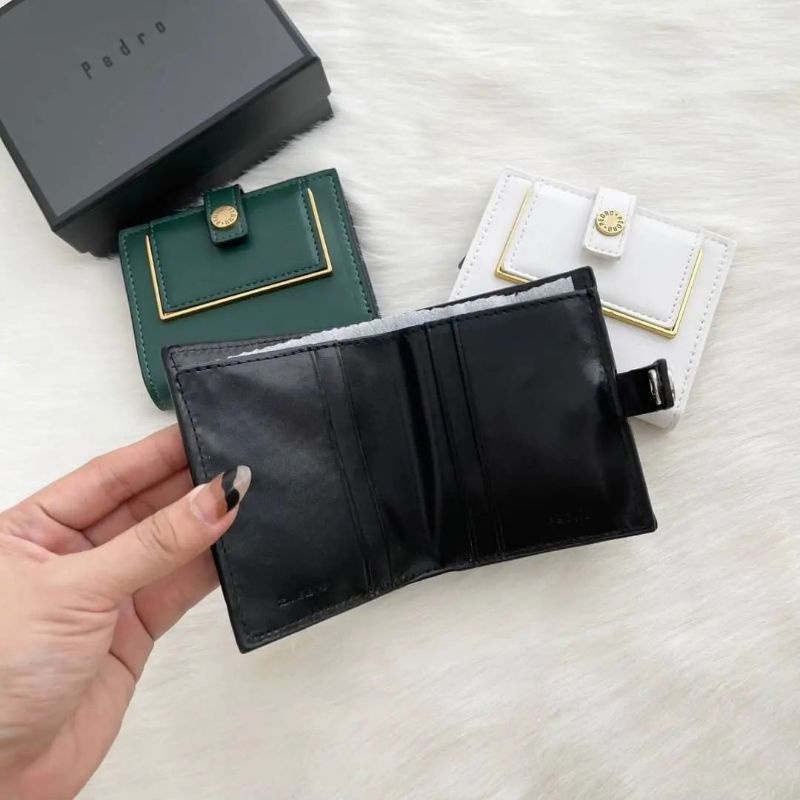 PDRO Monochrome Bi-Fold Leather Wallet