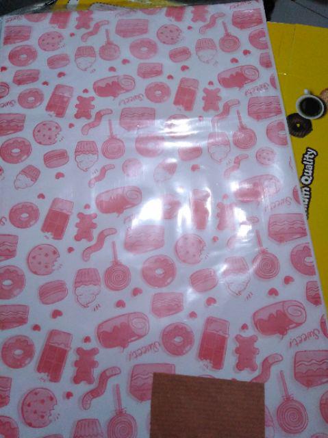 Alas Kue & Donat..bukan Alas Nasi..warna Merah..ukuran 21x33cm..harga Utk 100pcs