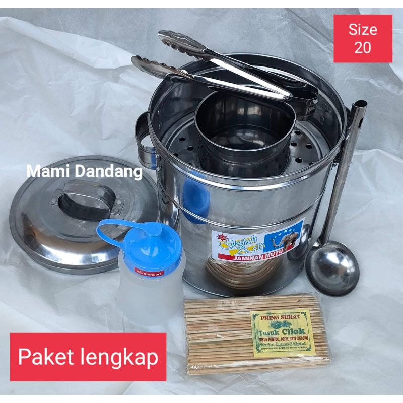 Paket lengkap  Dandang bakso mini Size 20