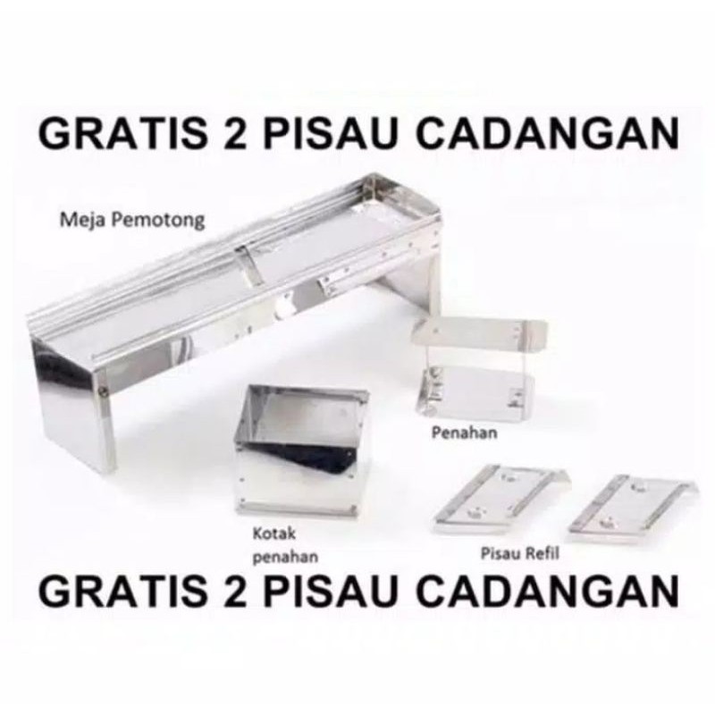 PROMO Pengiris Pemotong Bawang kripik kentang pisang ketela ubi FREE 2 Pisau