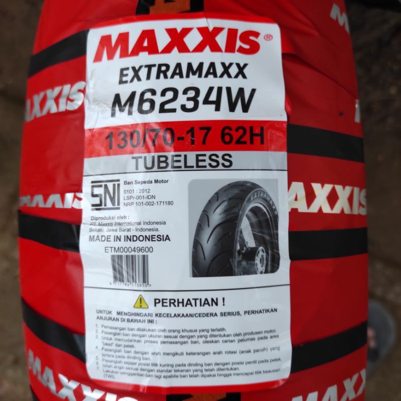 BAN MAXXIS EXTRAMAXX M6233W RING 17 SUPERMOTO 110/70 130/70 DEPAN DAN BELAKANG DONAT