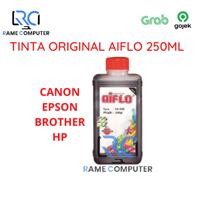 TINTA REFILL AIFLO UNTUK PRINTER Canon Epson HP Brother ISI 250ML