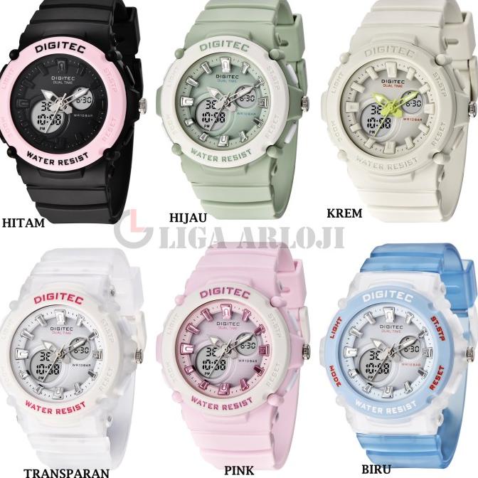 Digitec DG-4100T - Jam Tangan Wanita - Double Time - 4100 - Original