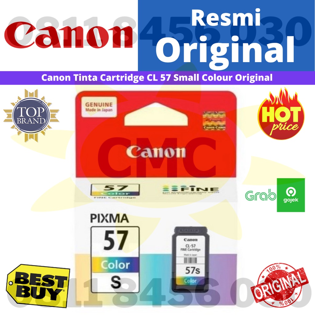 Tinta Canon CL57s CL 57 Small Colour Cartridge Original Resmi