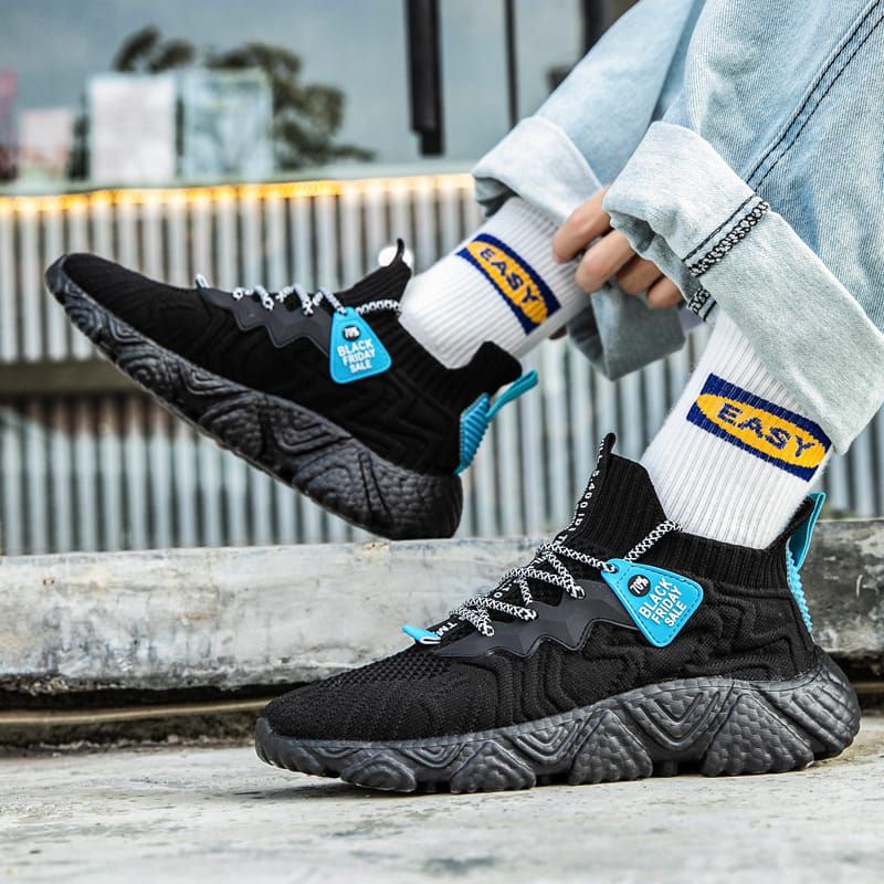 30IA Sepatu Spatu Sneakers Kets Pria Cowok Import Keren Casual Hitam Murah Original Terbaru 2021 Pri