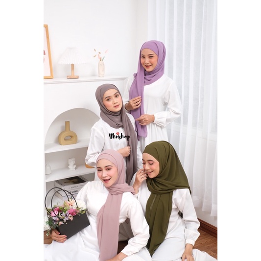 Pashmina Inner/Pashmina Ceruty Instan 2in1