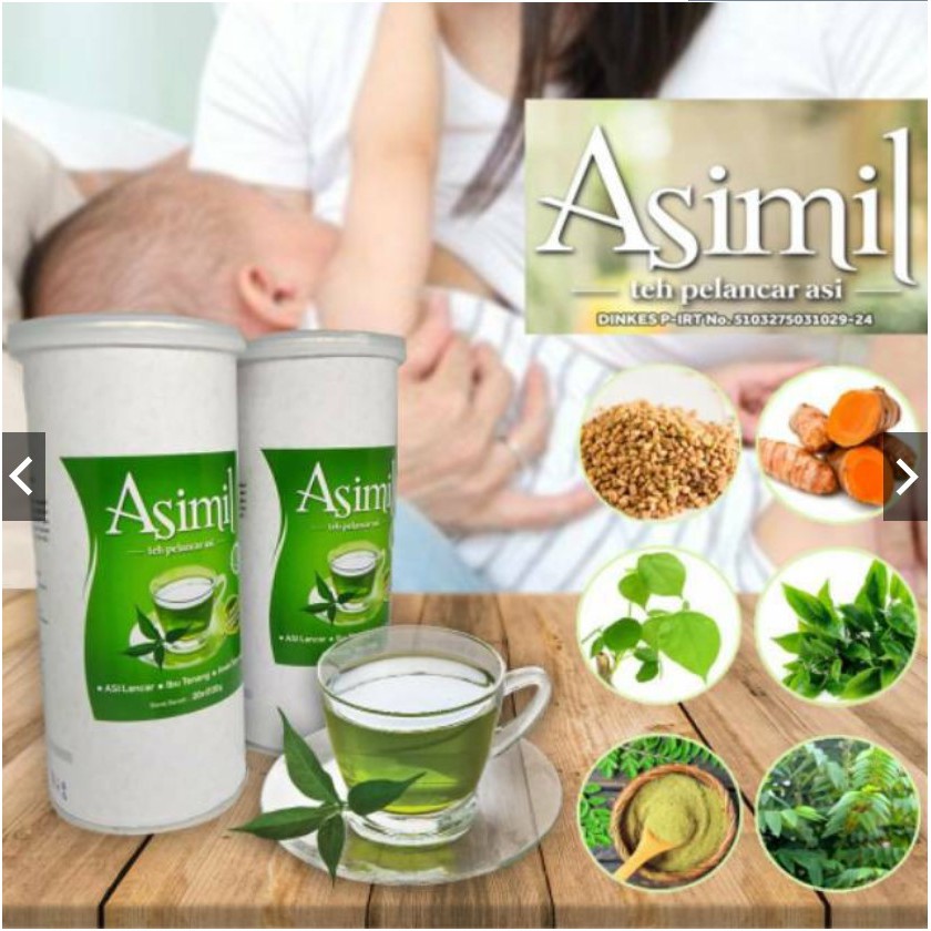 Teh Pelancar ASI (ASIMIL) alami herbat obat daun katuk yang bagus asimil asifit moloco aman hpai