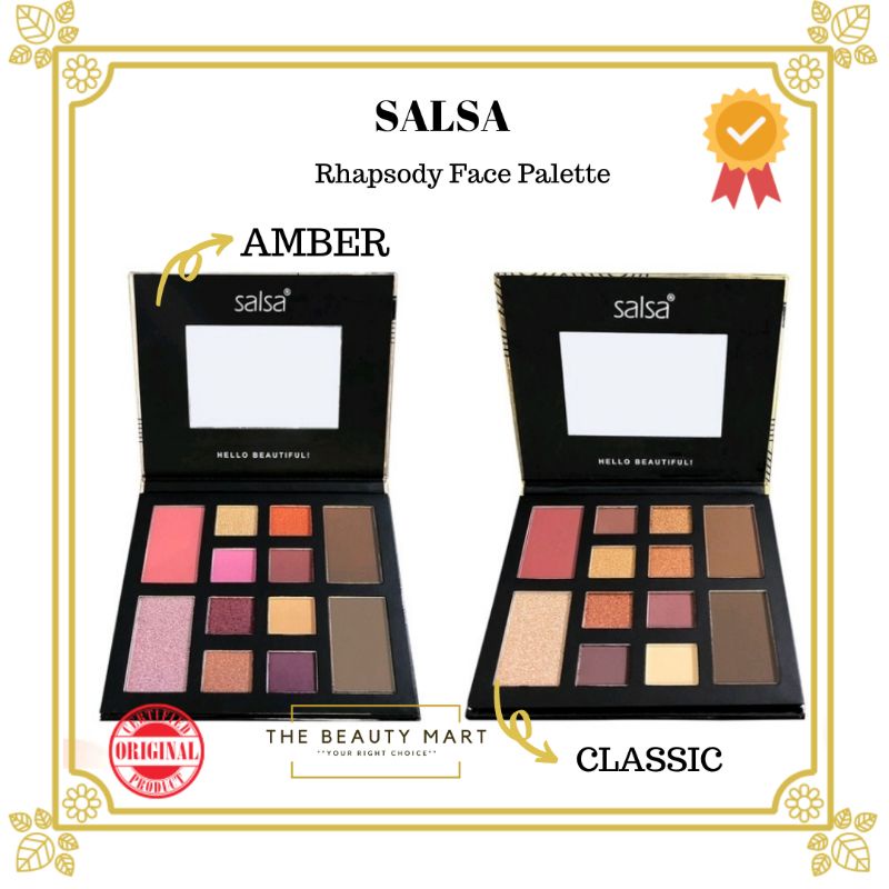 SALSA Rhapsody Face Palette - Palet Eyeshadow Blush On Countour Highlighter