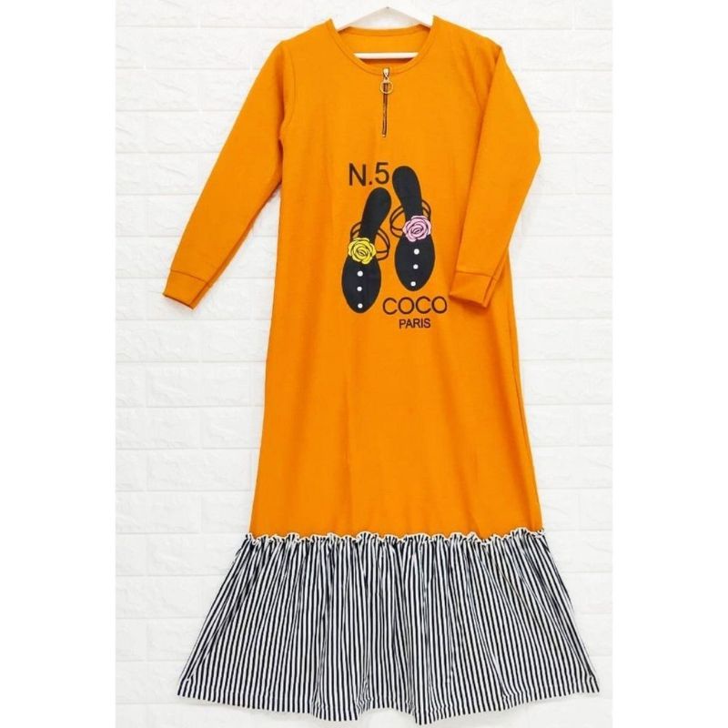 GAMIS BUSUI ADA RESLETING DEPAN