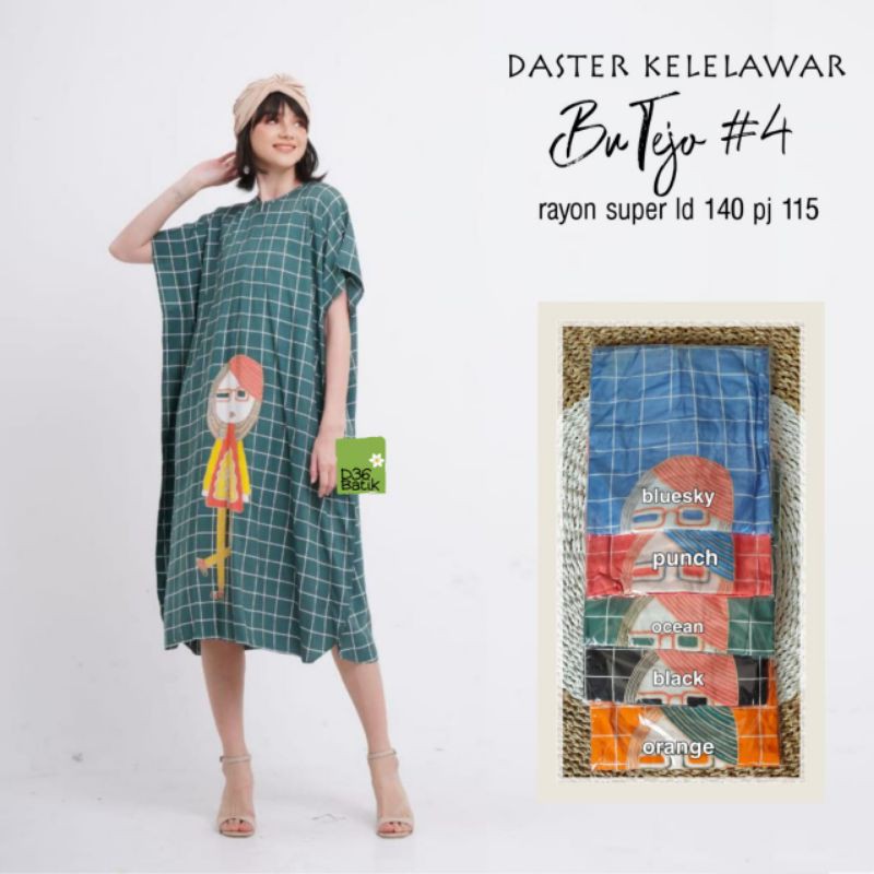 (Semerbak) Baju Tidur Daster Kelelawar Rayon Jumbo Bu Tejo 4 LD 140 Halus Premium Adem Grosir Pajamas pakaian tidur Busui Bumil wanita cewe cantik ibu ibu modern Trendi 2023