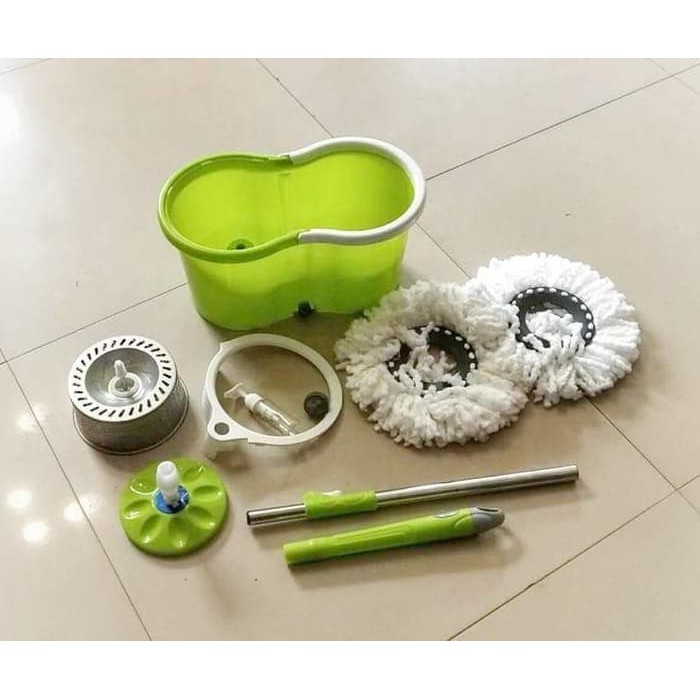 SPIN MOP / Alat pel lantai keranjang - Biru