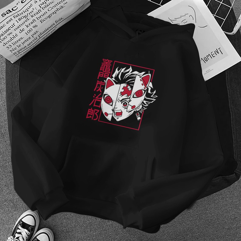 jaket hoodie tanjiro L-XL jaket demon slayer jaket anime hoodie anime jaket kimetsu no yaiba