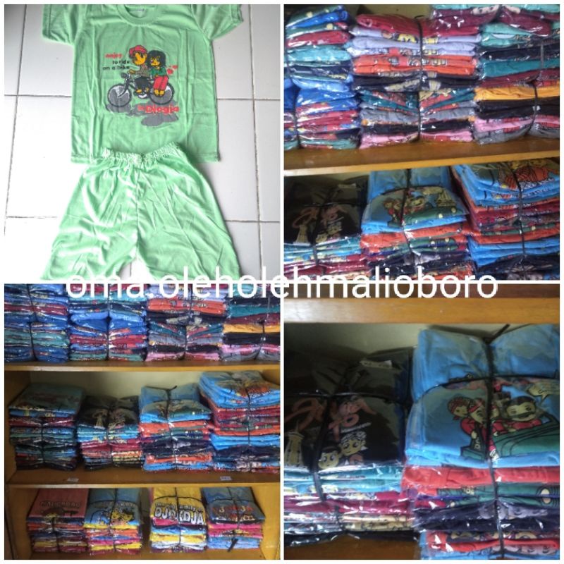 KAOS JOGJA SETELAN ANAK MALIOBORO SETELAN ANAK JOGJA KAOS ANAK ATASAN DAN BAWAHAN JOGJA TERMURAH BAH