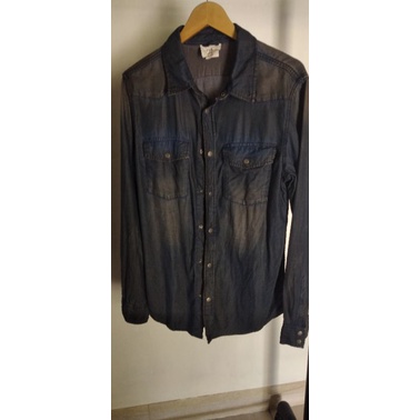 Preloved jaket denim Harley Davidson non label