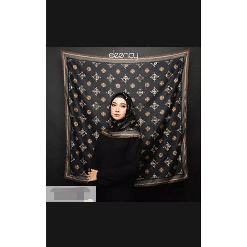HIJAB SEGI EMPAT DEENAY TERBARU KW MOTIF APSARI KUALITAS VOAL PREMIUM SCARF/SYAQILAOLLSHOP