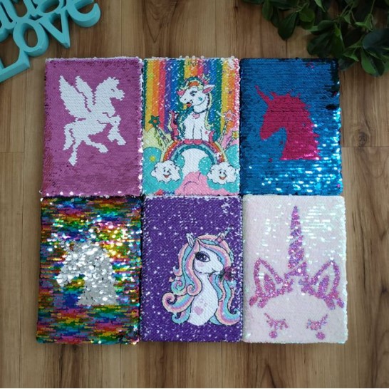 

Buku tulis flip sequin notebook