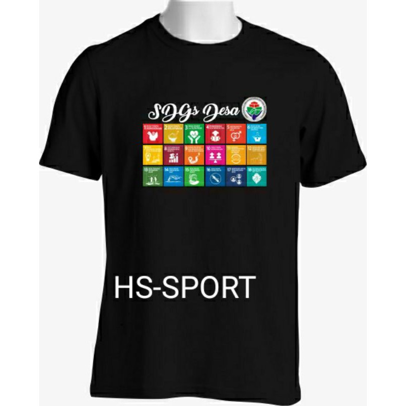 KAOS SDGS LENGAN Pendek / KAOS KEMENTRIAN DESA / KAOS SDGS PENDATAAN 2