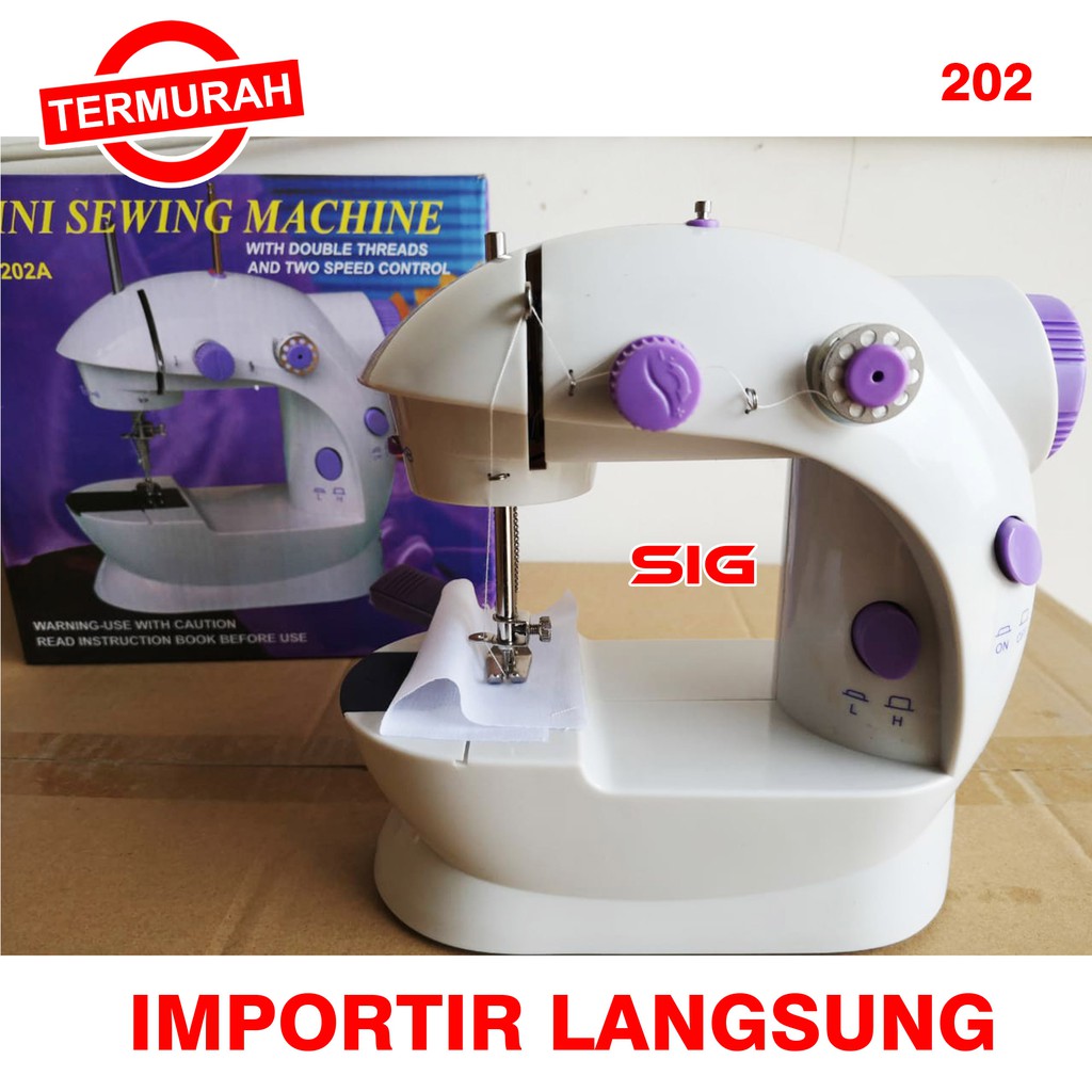 MESIN JAHIT MINI PORTABLE SM 202 - MINI SEWING MACHINE