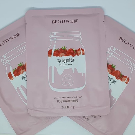 BEOTUA YOGURT FRUIT SHEET MASK MASKER WAJAH