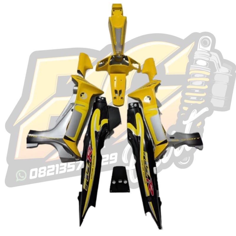 Cover Body Fizr F1zr Caltex Kuning Hitam Full Set Halus Cover Bodi Yamaha Fiz r