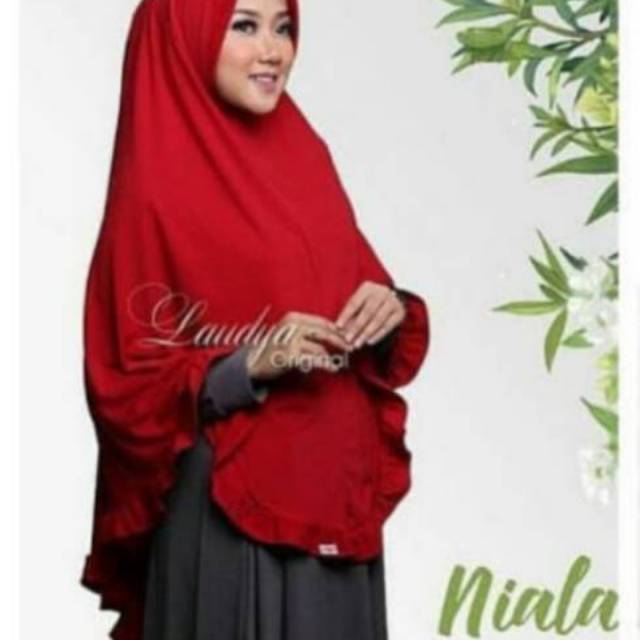 Niala syari by laudya hijab .hijab syari jersey