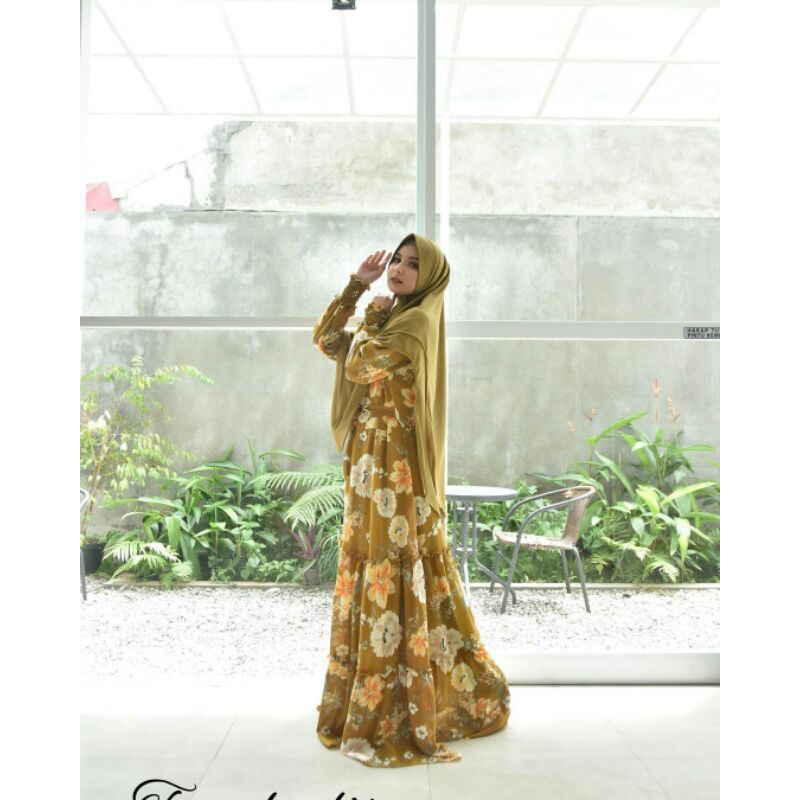 Gamis Arraffa Syari Tamala Olive