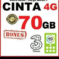 voucher tri / Isi Ulang Tri 50GB & 70GB | Cinta 6 & Cinta 10