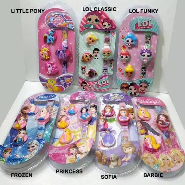 Jam Tangan Anak-Anak Fashion 4in1 Unicorn Collection