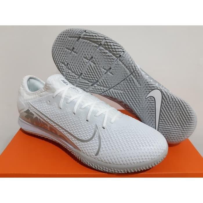 Sepatu Futsal Nike Mercurial VaporX 13 Pro White Chrome