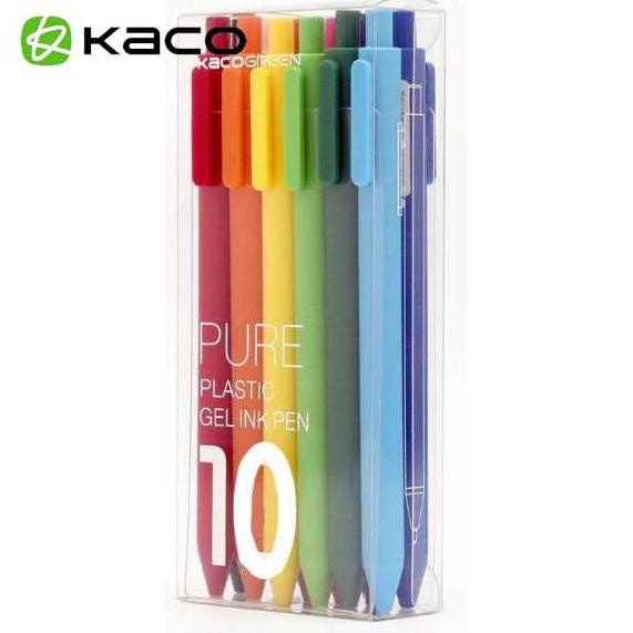 

KACO PURE Candy Gel Pen Pena Pulpen Bolpoin 0.5mm 10PCS (Colorful Ink)