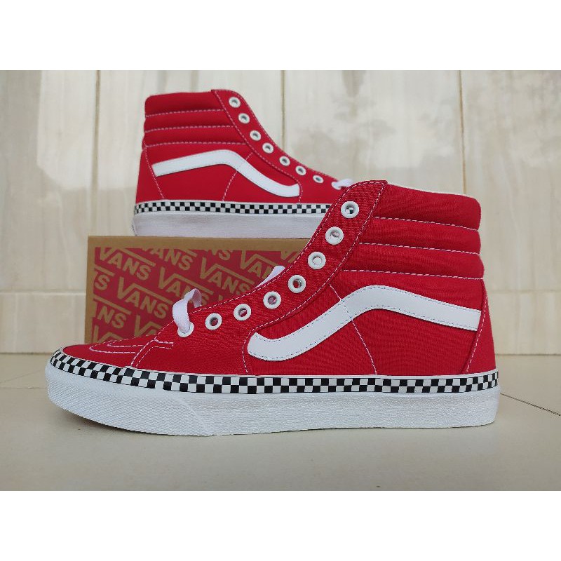 Sepatu Vans Sk8 Hi Racing Red Original