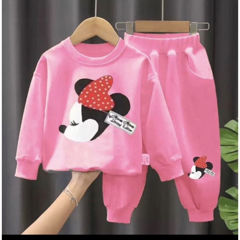 STELAN MINIO MOUS LUCU TERBARU/BAJU ANAK TELARIA