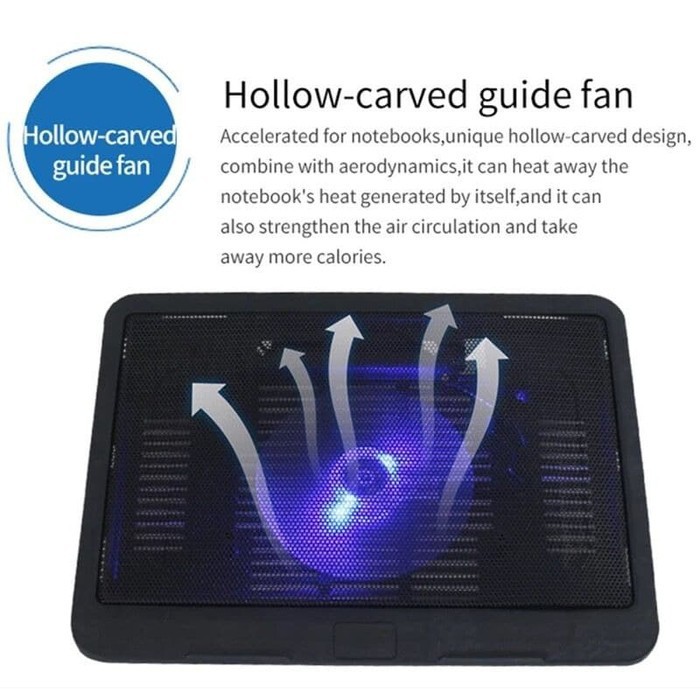 Cooling Pad Laptop/Notebook Murago MCP-19 Cooler Pad Blue Led