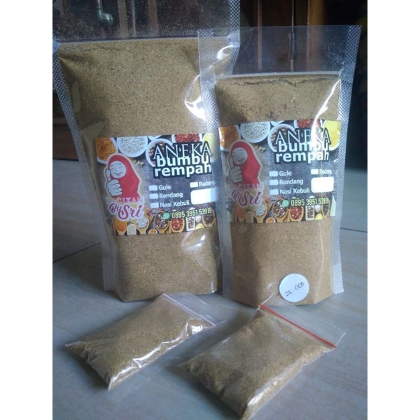 

bumbu rempah dapur bubuk kering serbaguna