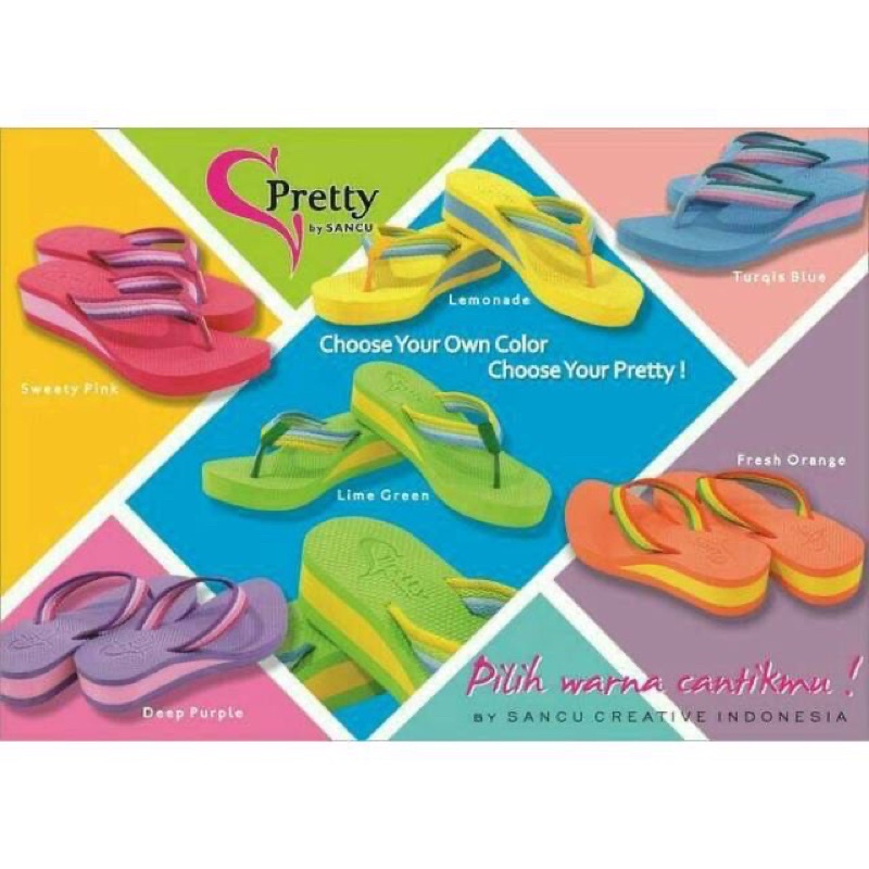 Sandal perempuan Pretty Polos by SANCU