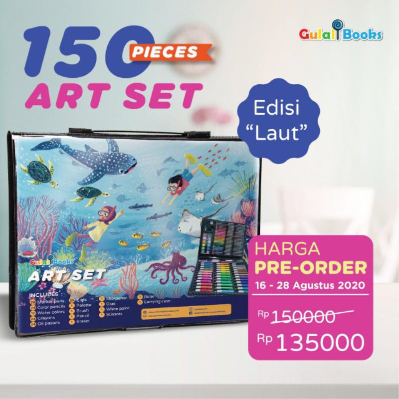 

Art Set seri laut 150pcs