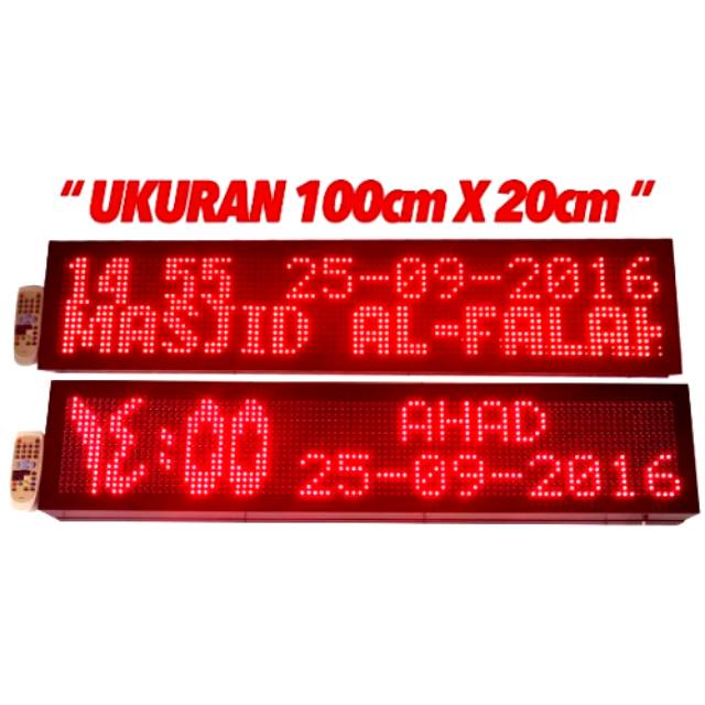 Jadwal Sholat Running Text P10 remote